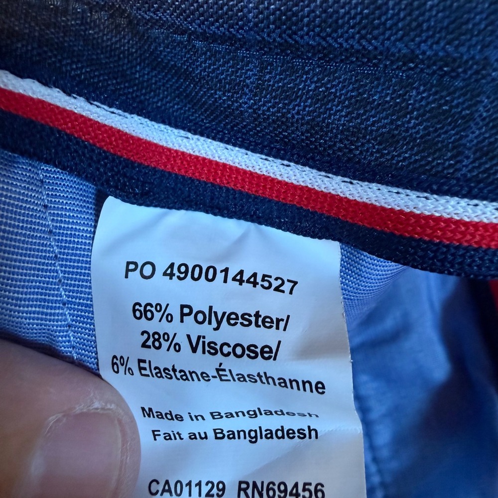 Tommy Hilfiger THFlex Tate-TH Blue Plaid Dress Pants Mens 34W x 30L TTEAPH6A0382 - Picture 5 of 9